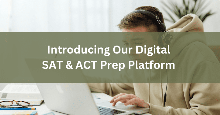 tudent using Thrive’s digital SAT and ACT prep platform on a laptop